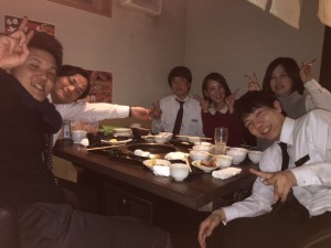 歓迎会　焼きにく２ 300x225 ラボと愉快な仲間たち(*´∇｀*)